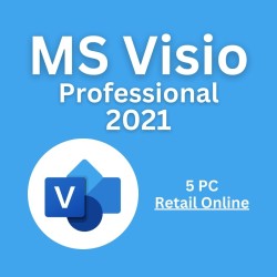 Visio 2021 Professional 5PC [Retail Online]