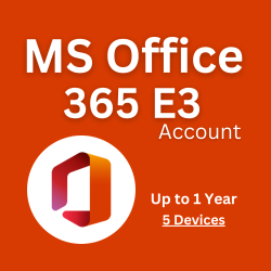 Microsoft Office 365 E3 Account Valid for 5 Devices [Up to 1 Year Access]