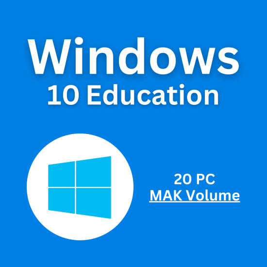 Windows 10 Education 20PC [MAK:Volume]